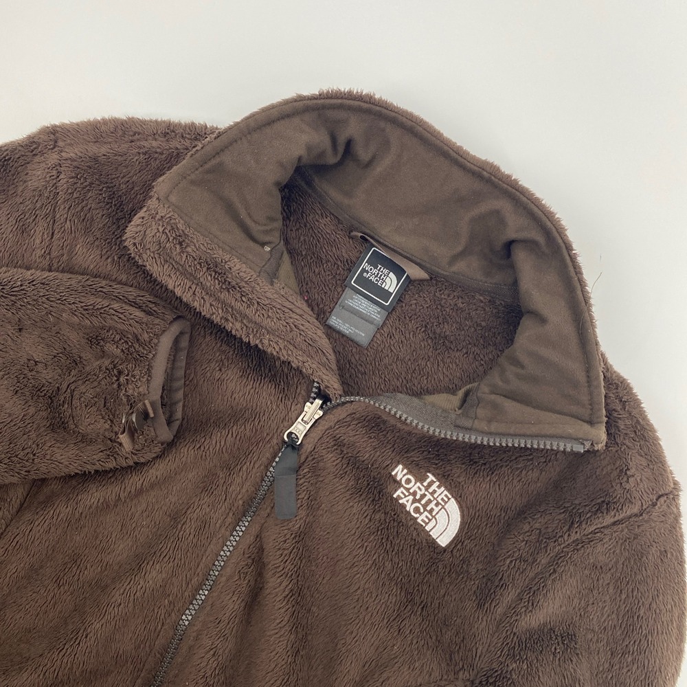 The North Face Osito Fleece Jacket Womens Small Brown Full Zip Gorpcore Fuzzy